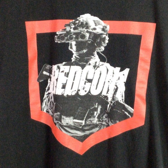 RC1 Redcon1 Workout Protein T Shirt Black Red White XL - Picture 2 of 4